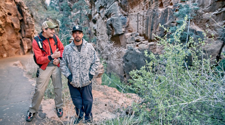 Michael Buffo and Sean Gray having a blast shooting on a remote location.