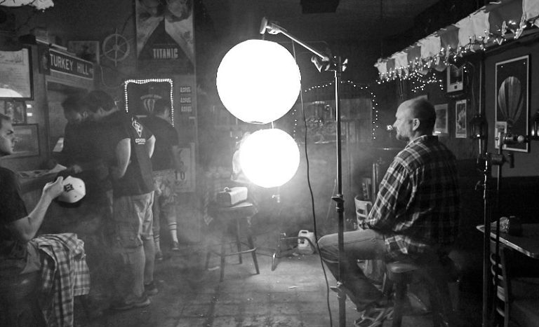 DP Bill Otto doing his magic, lighting this moody scene.